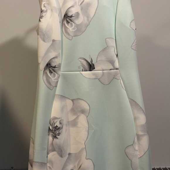 Make me an offer! Calvin Klein Dress Mint Floral Size 10 - Picture 2 of 4